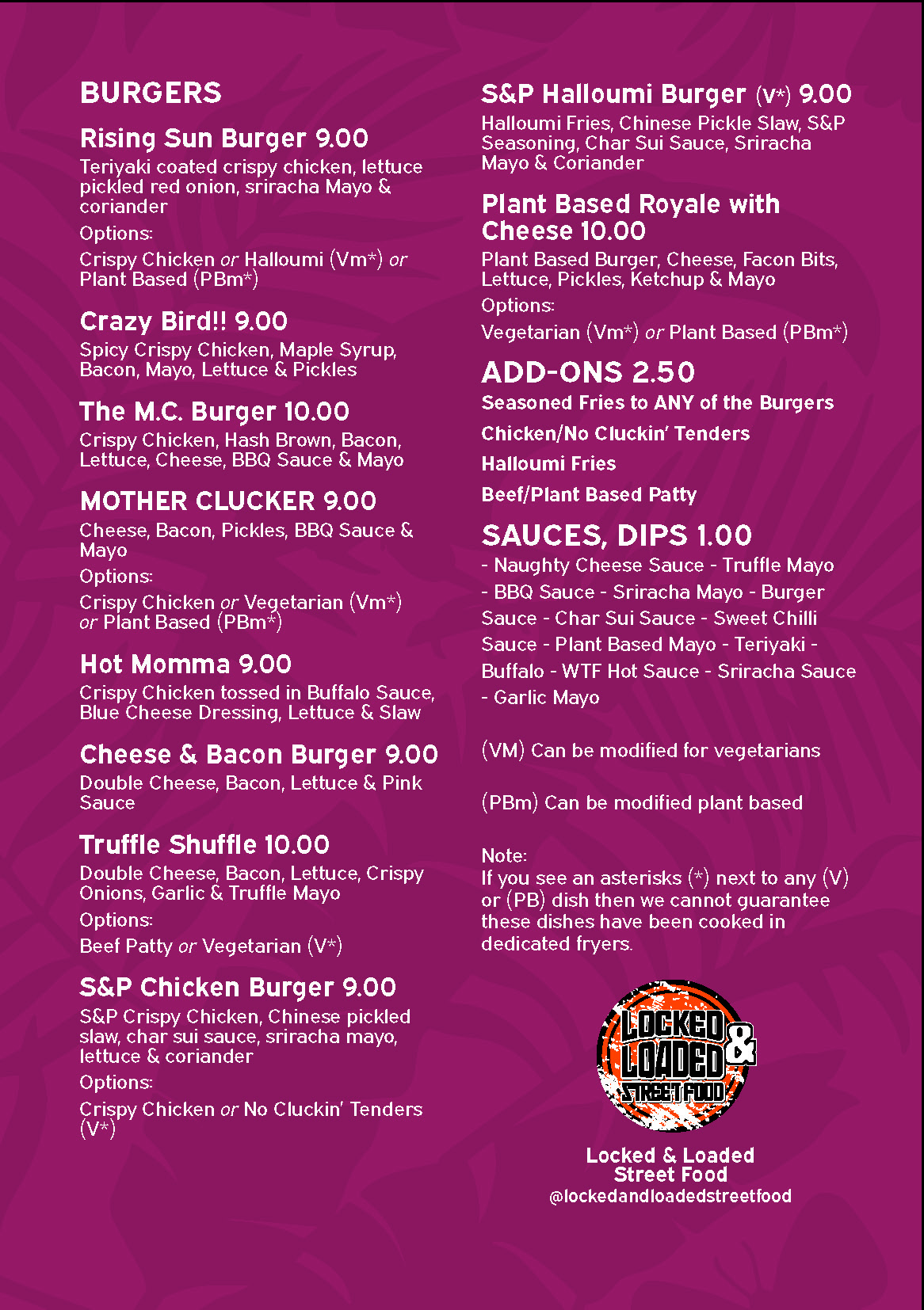 Food & Drink Menus Birdies Bar in Birmingham